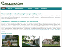 Tablet Screenshot of innovativehousing.org
